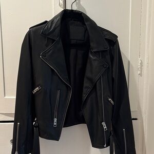 Women's Black Leather Jacket